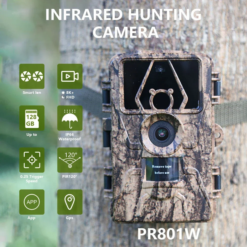 Outdoor Hunting Camera Wifi - Cámara de Caza 8K WiFi PR801W