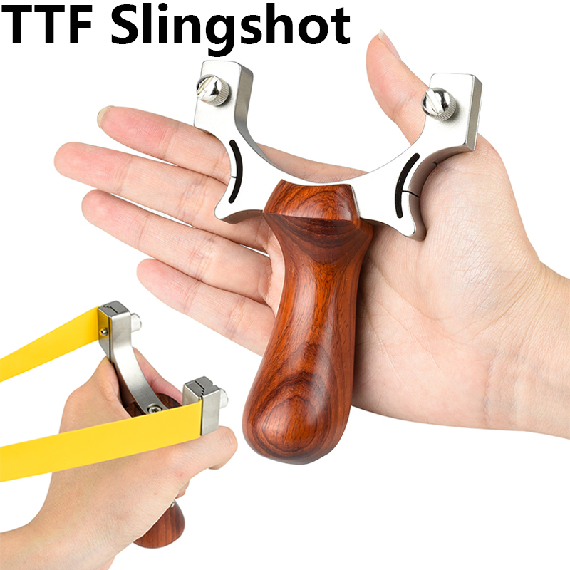 Outdoor Hunting Launcher - Tirachinas TTF de acero inoxidable 304,