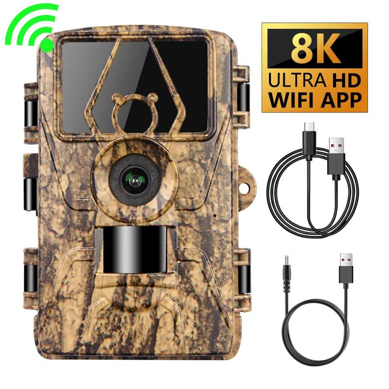 Outdoor Hunting Camera Wifi - Cámara de seguimiento impermeable Wifi 8k