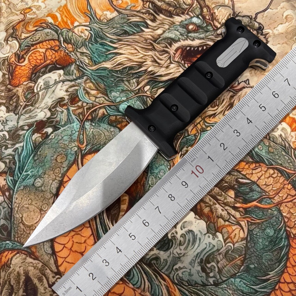 Hunting And Camping In Jungle - Cuchillo Recto para Campismo Bok, Acero