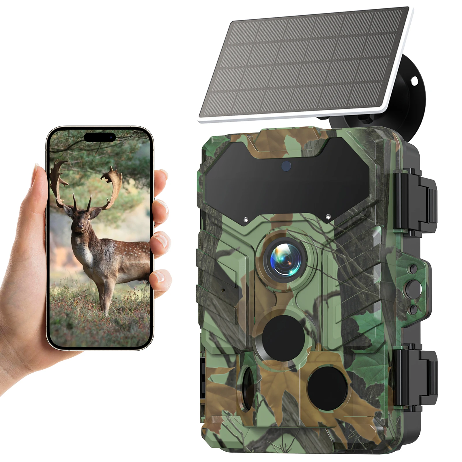 Outdoor Hunting Camera Wifi - Cámara Solar para exteriores, cámara de