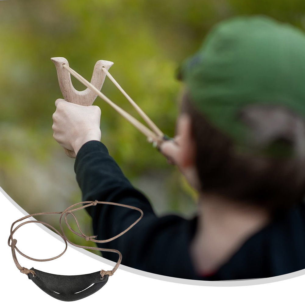 Tirachinas de pastor de cuero  - Outdoor Hunting Launcher reseña y precio