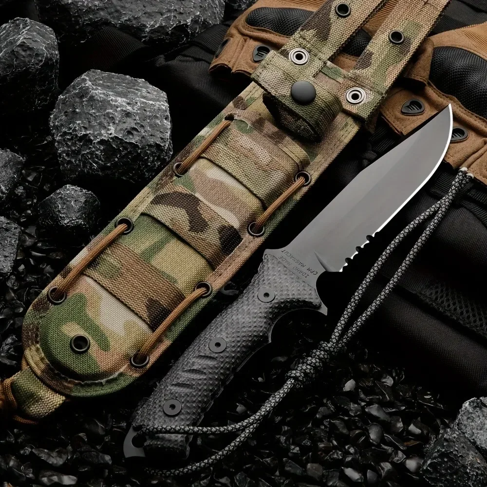 Cuchillo recto para acampar al - Hunting And Camping In Jungle reseña y precio