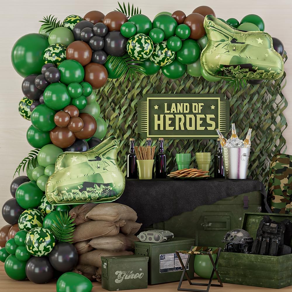 Kit de guirnalda de globos de  - Hunting And Camping In Jungle reseña y precio