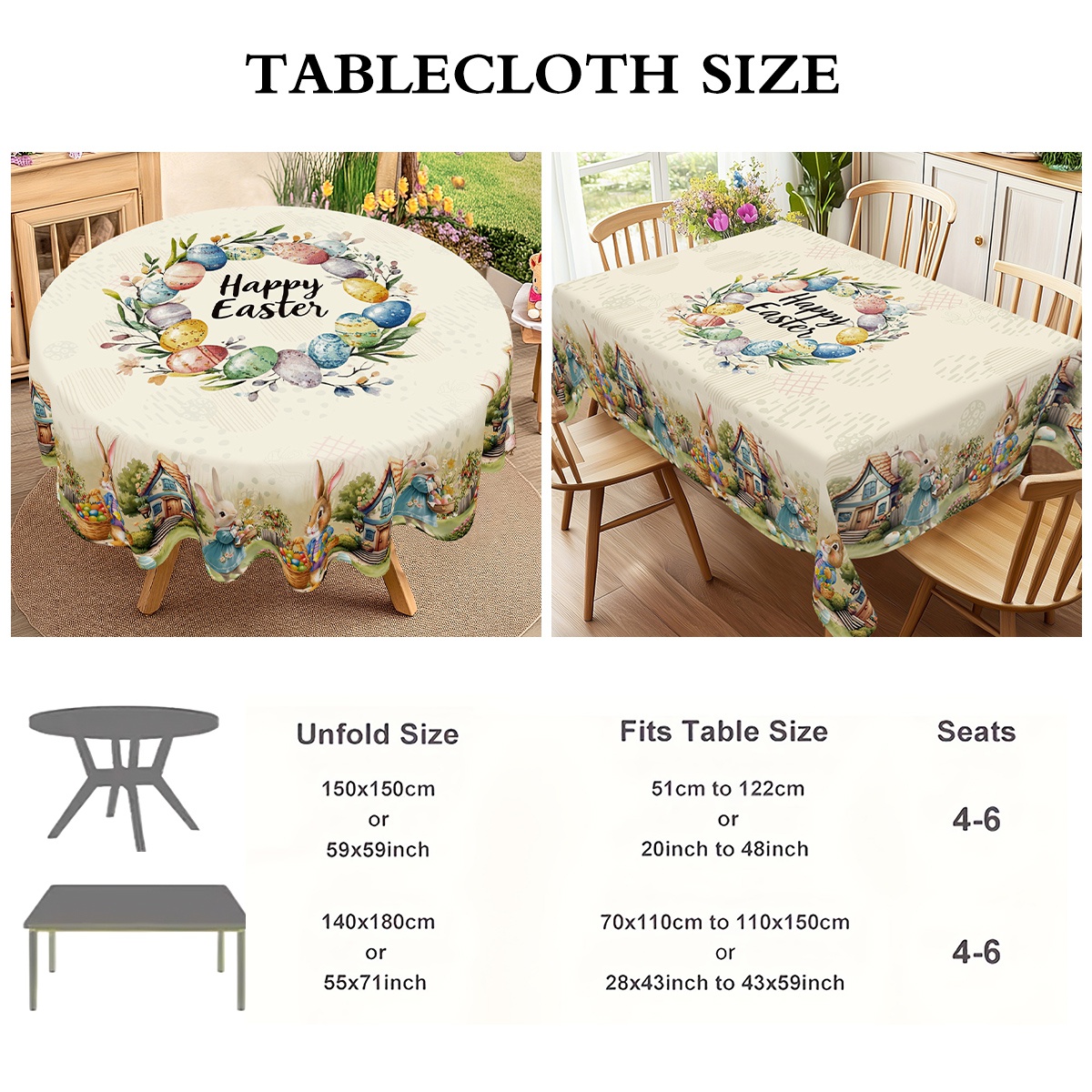 Mantel de Pascua con Diseño Mi - Outdoor Hunting Table reseña y precio