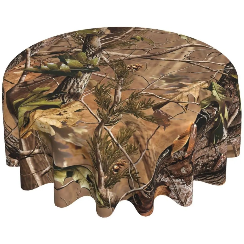 Mantel redondo de camuflaje de - Outdoor Hunting Table reseña y precio