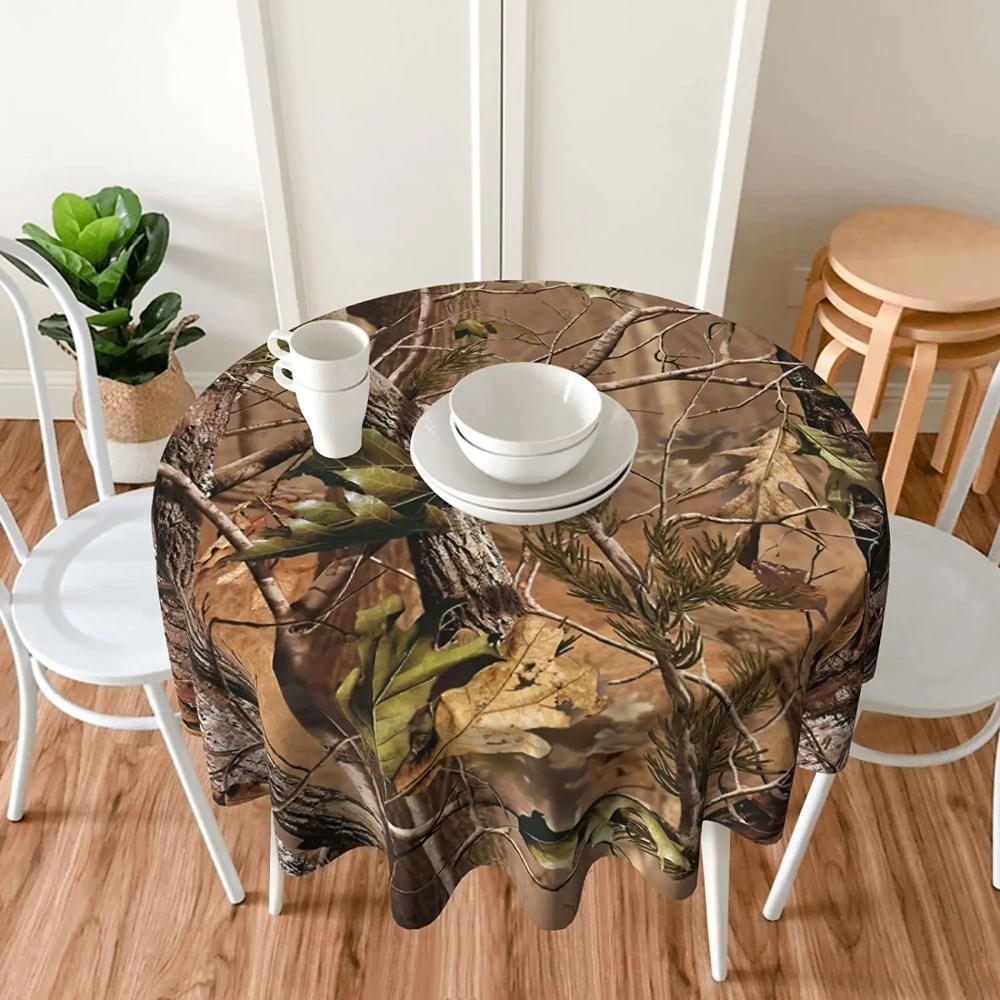 Mantel redondo de camuflaje de - Outdoor Hunting Table reseña y precio