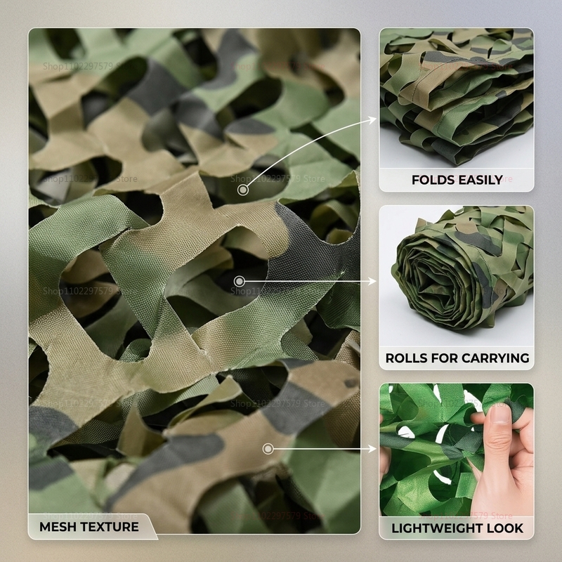 Malla de camuflaje para la sel - Hunting And Camping In Jungle reseña y precio